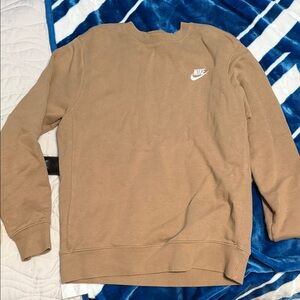 Nike Men's Beige Crewneck Sweater